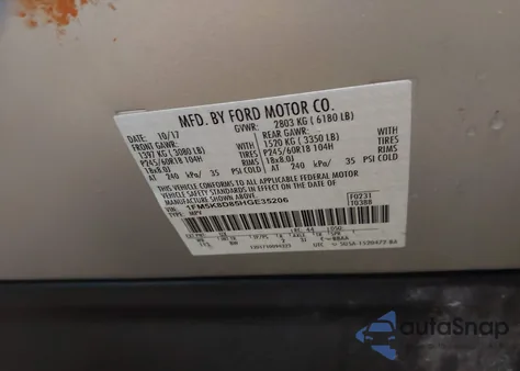 2017 Ford Explorer Xlt z USA, uszkodzony, nr VIN 1FM5K8D85HGE35206